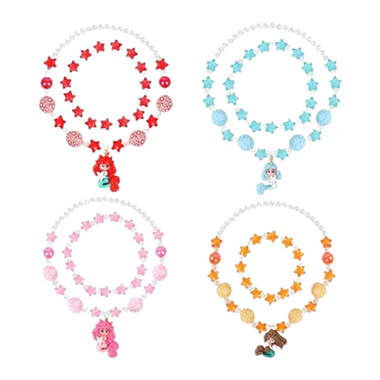 Mermaid | Necklace & Bracelet Set | Girls Jewelry