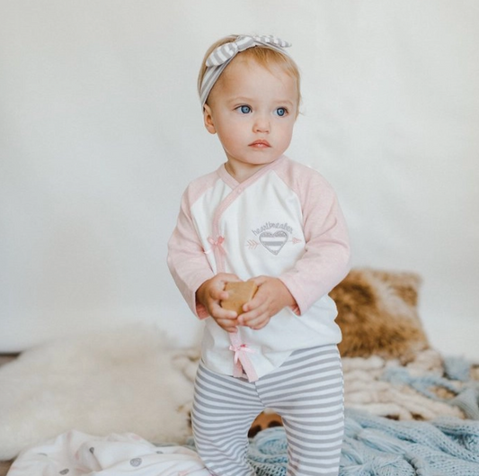Heartbreaker | 3-Piece Kimono Style Pants Infant Gift Set - Felicity + Asher Boutique