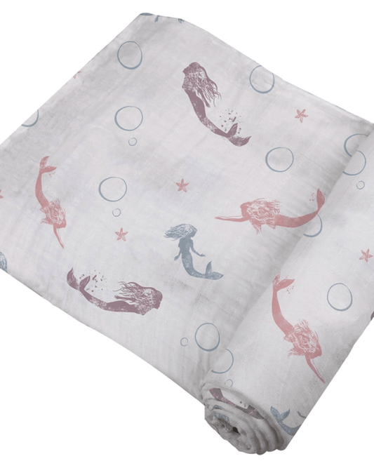 Mermaids | Newcastle Bamboo Muslin Swaddle - Felicity + Asher Boutique