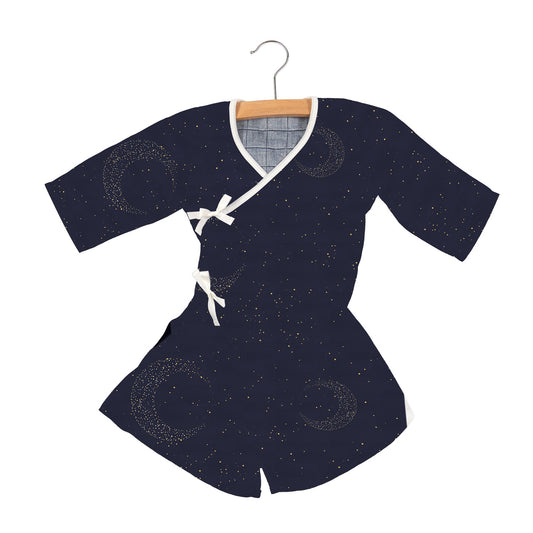 Midnight | Royal Moon Bamboo Mini Wrap Dress