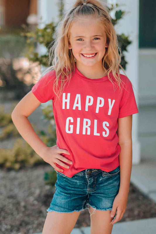 HAPPY GIRLS Mini | Short Sleeve Tee Shirt | Mommy & Me