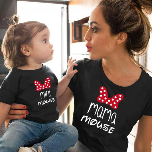 Minnie | Mama + Mini Mouse Graphic Cotton Tee Shirt Mommy & Me - Felicity + Asher Boutique